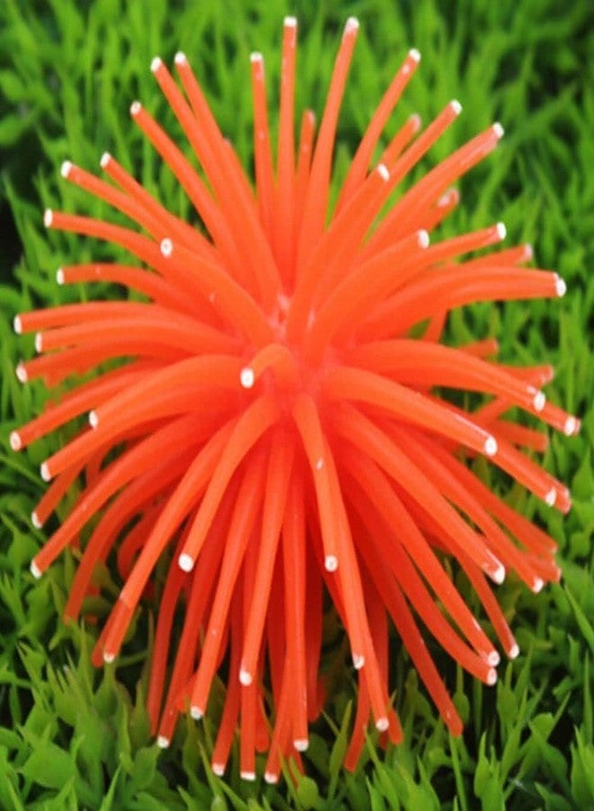 WinldMonmo Artificial Sea Anemone Aquarium Decorations, Silicone Coral Plant, Green, Fish Tank Ornaments, Underwater Decor - Image 4